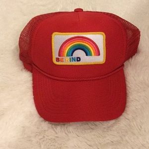 Rainbow Be Kind mesh baseball hat
